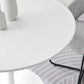 Modway Pursuit 40’’ Round Mid-Century Modern Pedestal Dining Table White MDY-EEI-6313-WHI-WHI