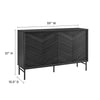 Harper Chevron Sideboard - No Shipping Charges MDY-EEI-6336-BLK