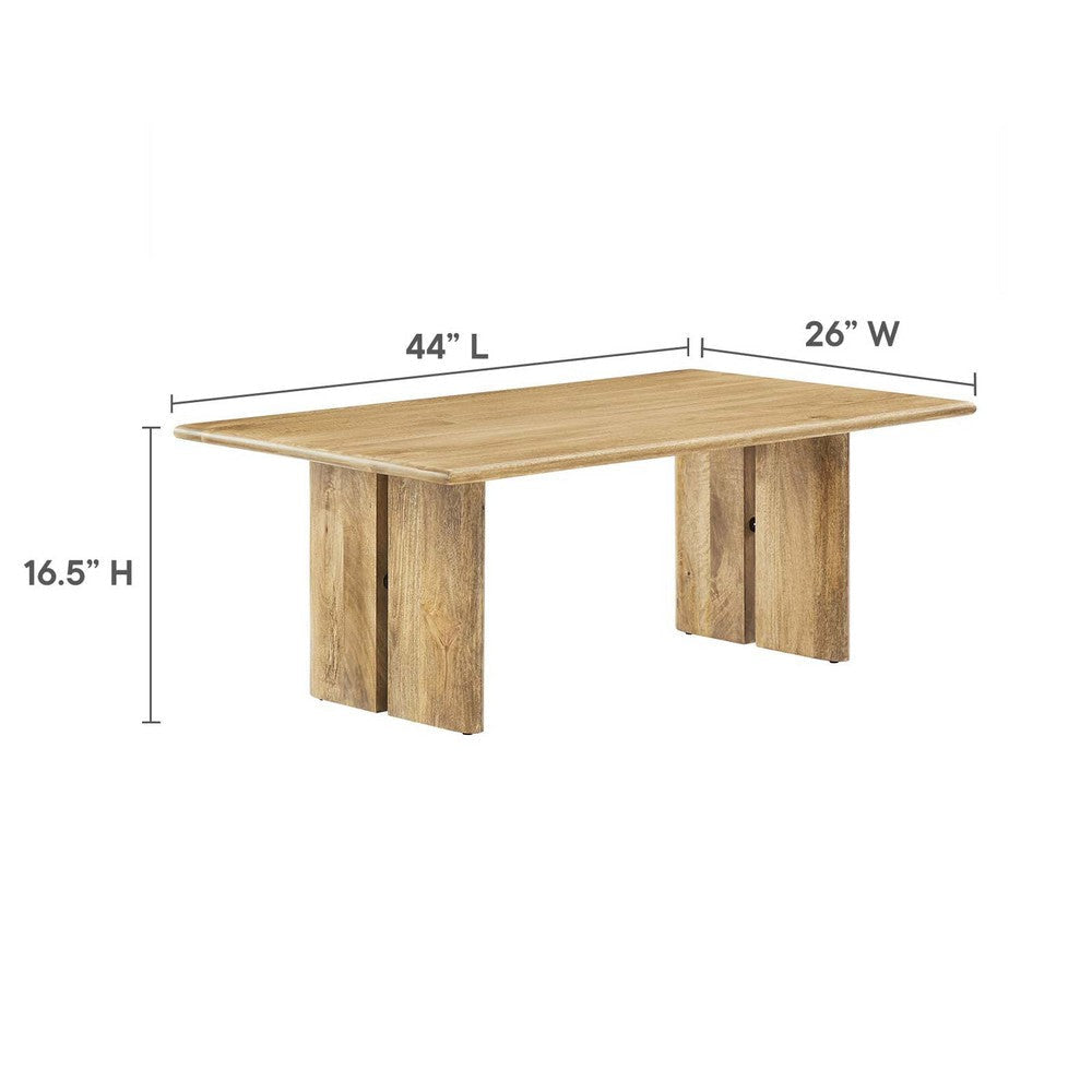 Amistad Wood Coffee Table - No Shipping Charges MDY-EEI-6341-OAK