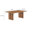 Amistad Wood Coffee Table - No Shipping Charges MDY-EEI-6341-OAK