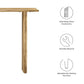 Amistad Wood Console Table - No Shipping Charges MDY-EEI-6342-OAK