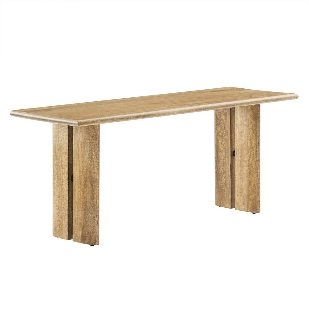 Modway EEI-6343-OAK Amistad 46" Wood Bench, Oak