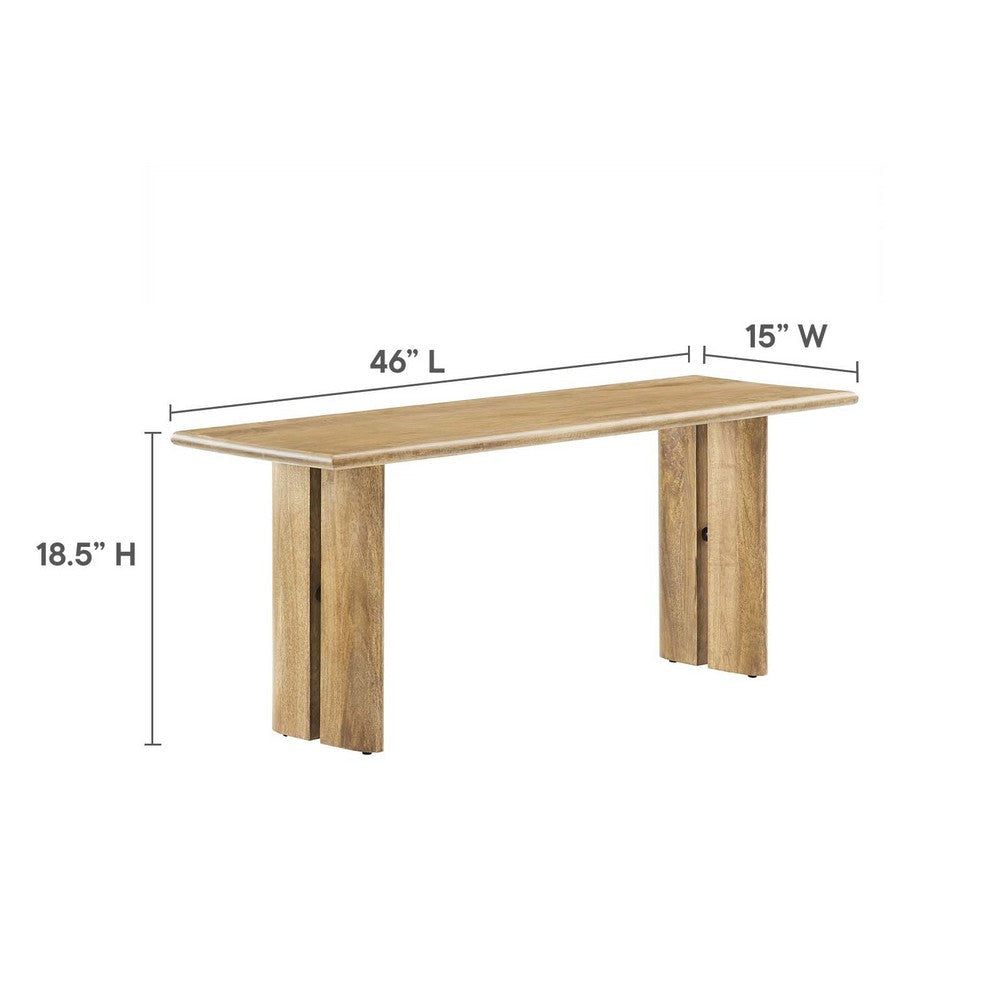 Amistad 46’ Wood Bench - No Shipping Charges MDY-EEI-6343-OAK