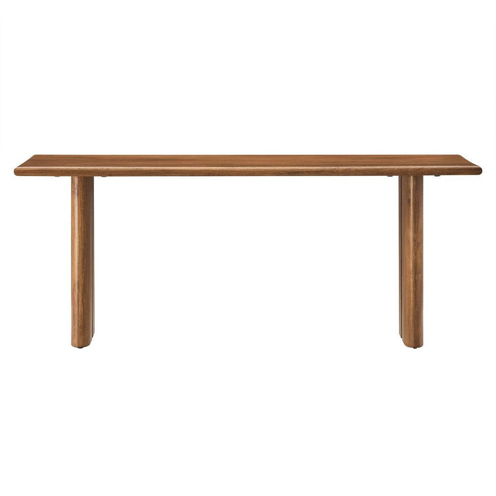 Modway EEI-6343-WAL Amistad 46" Wood Bench, Walnut