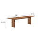 Modway Amistad 72’’ Solid Wood Modern Farmhouse Dining Bench in Walnut MDY-EEI-6345-WAL