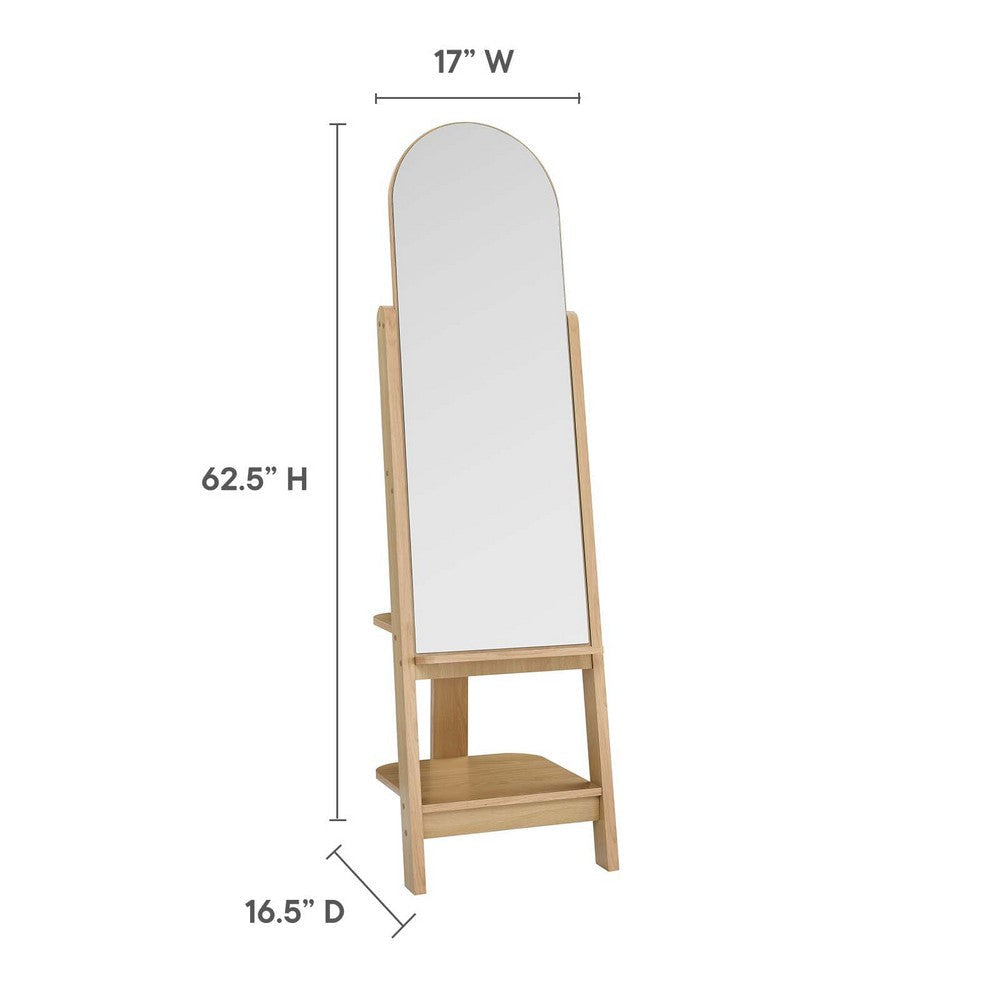 Ascend Standing Mirror - No Shipping Charges MDY-EEI-6346-OAK