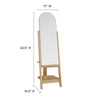 Ascend Standing Mirror - No Shipping Charges MDY-EEI-6346-OAK