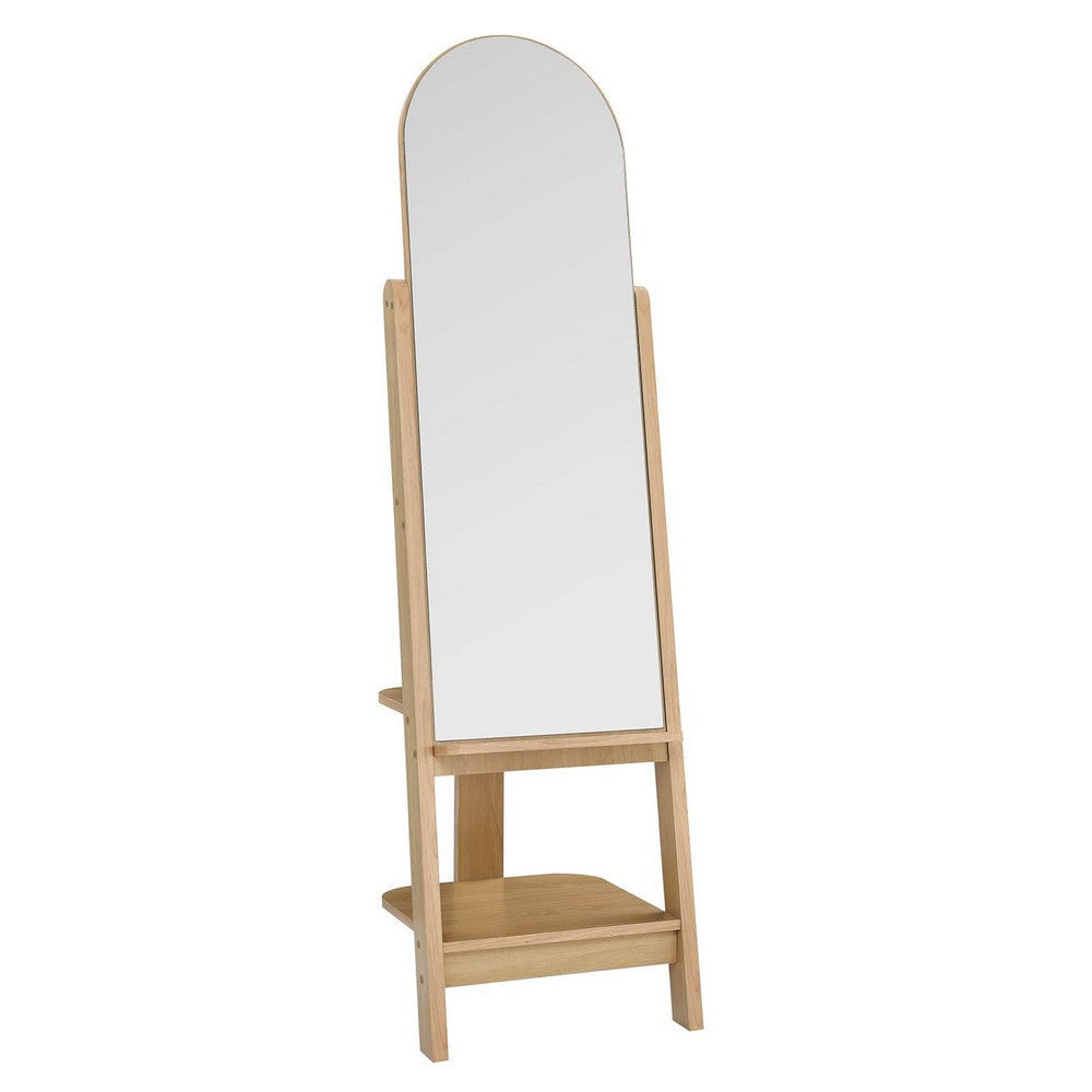 Modway EEI-6346-OAK Ascend Standing Mirror, Oak