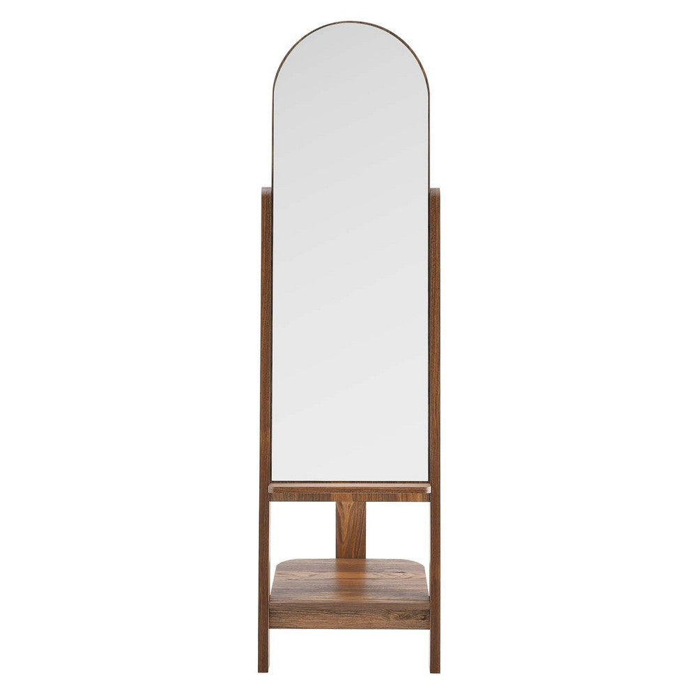 Modway EEI-6346-WAL Ascend Standing Mirror Walnut MDY-EEI-6346-WAL