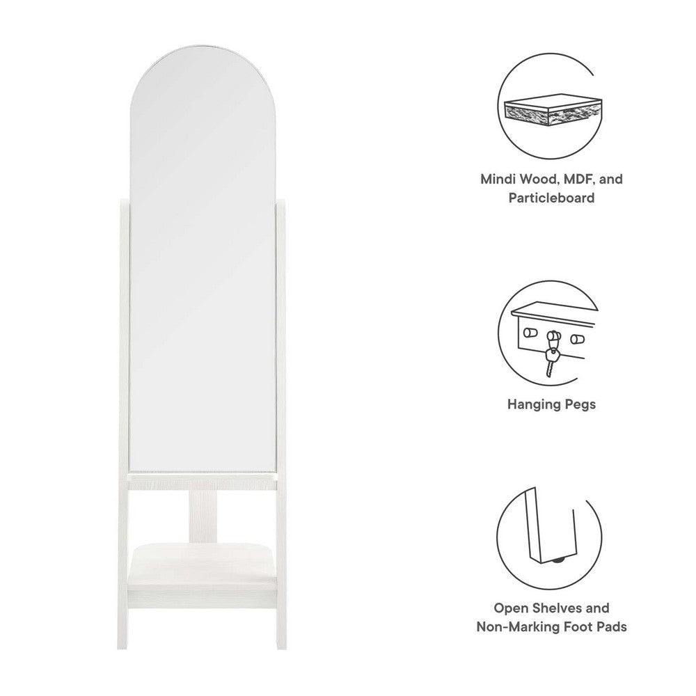 Modway EEI-6346-WHI Ascend Standing Mirror White MDY-EEI-6346-WHI