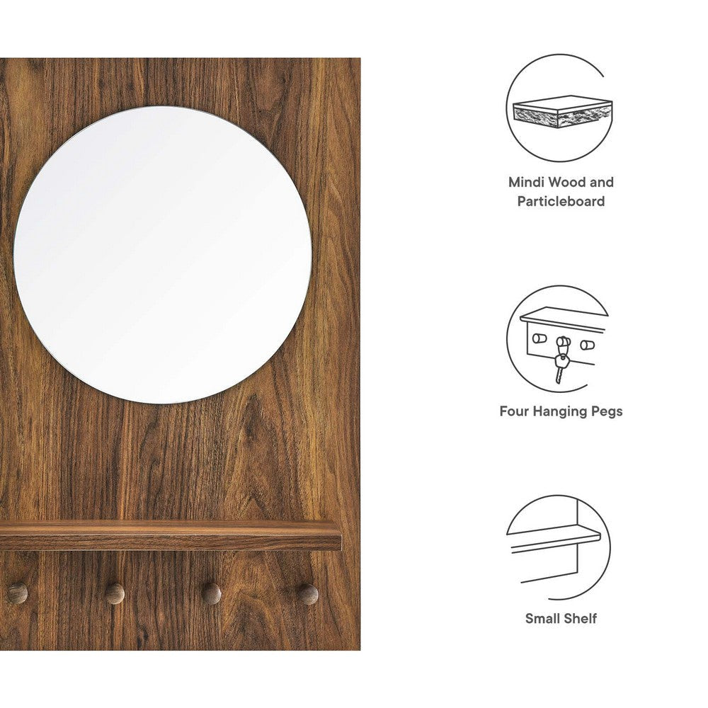 Modway EEI-6347-WAL Glint Mirror Walnut MDY-EEI-6347-WAL