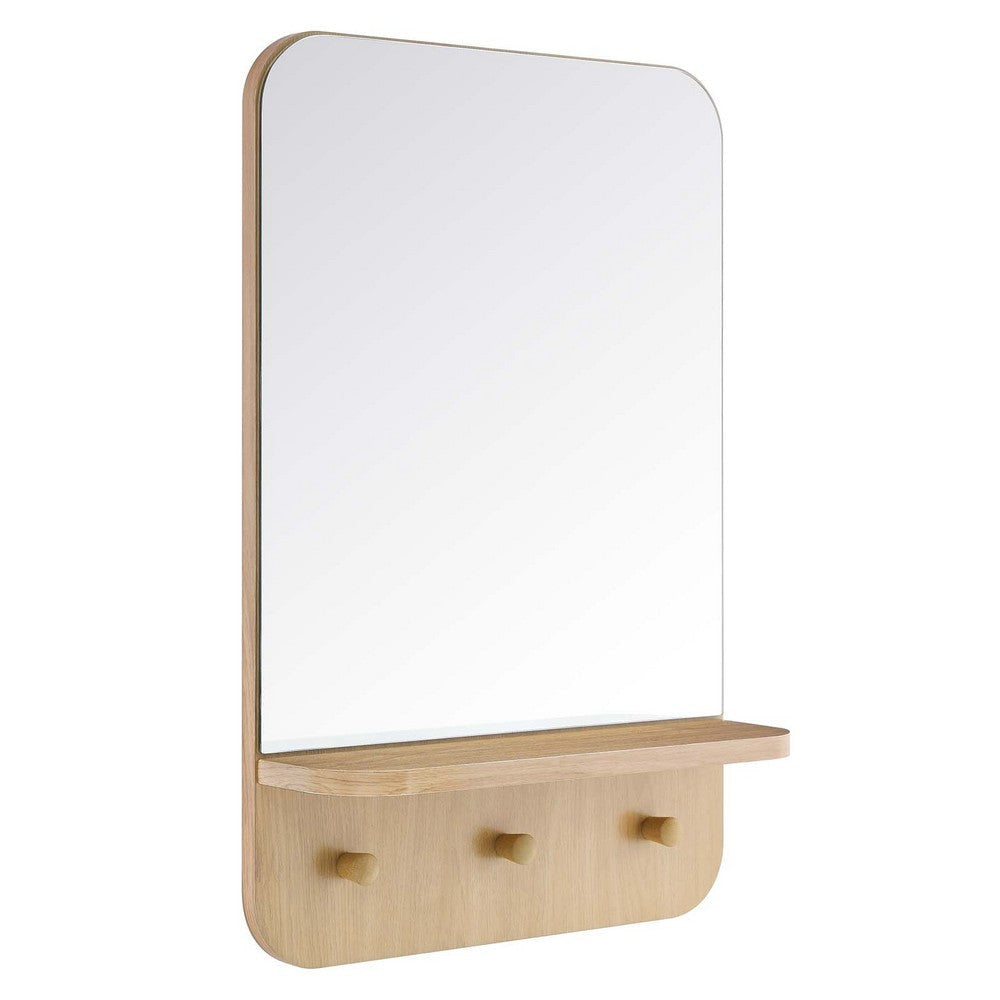 Modway EEI-6348-OAK Lumina Mirror, Oak