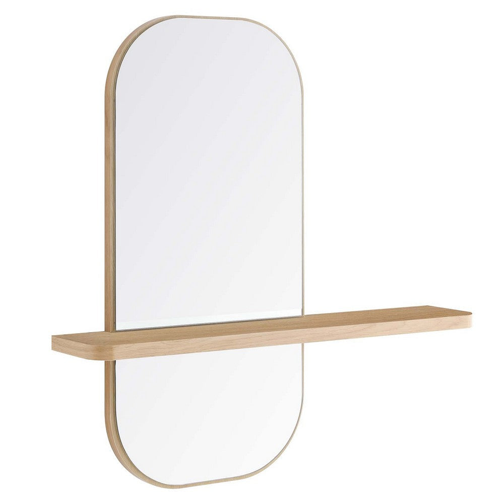 Modway EEI-6349-OAK Solstice Mirror, Oak