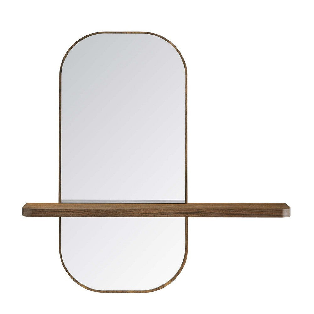 Modway EEI-6349-WAL Solstice Mirror Walnut MDY-EEI-6349-WAL