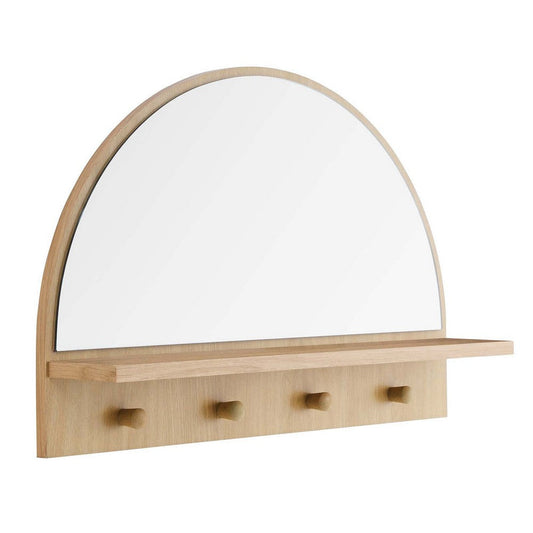 Modway EEI-6350-OAK Moonbeam Arched Mirror, Oak