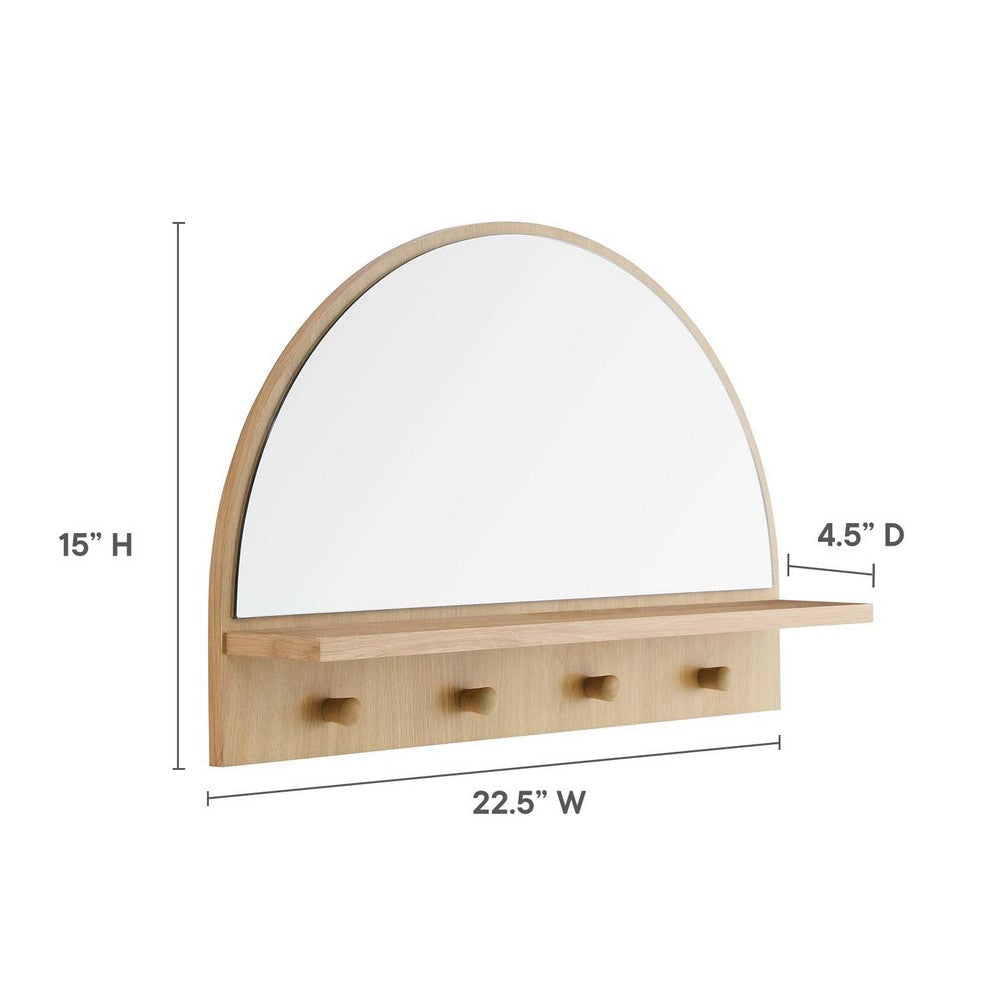 Moonbeam Arched Mirror - No Shipping Charges MDY-EEI-6350-OAK