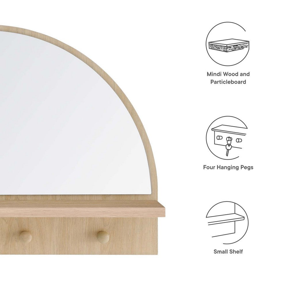 Moonbeam Arched Mirror - No Shipping Charges MDY-EEI-6350-OAK