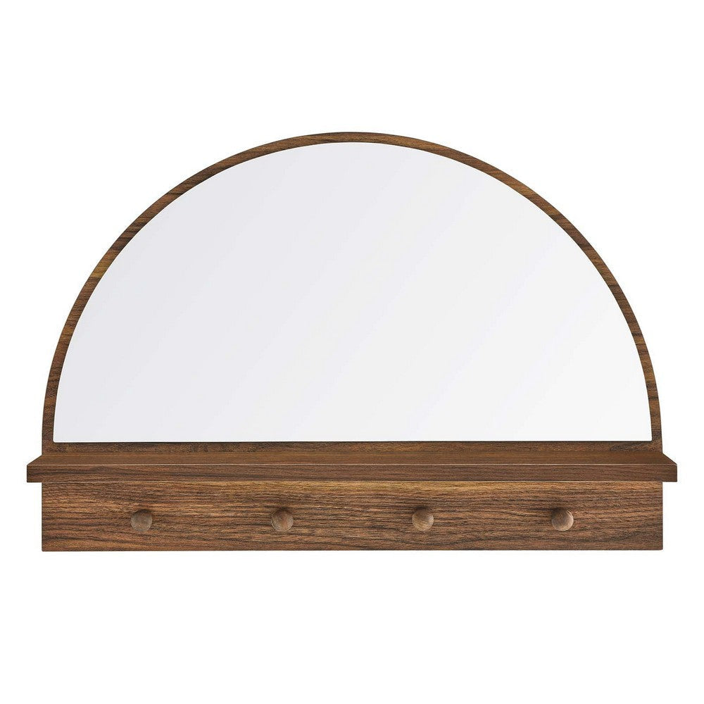 Modway EEI-6350-WAL Moonbeam Arched Mirror Walnut MDY-EEI-6350-WAL