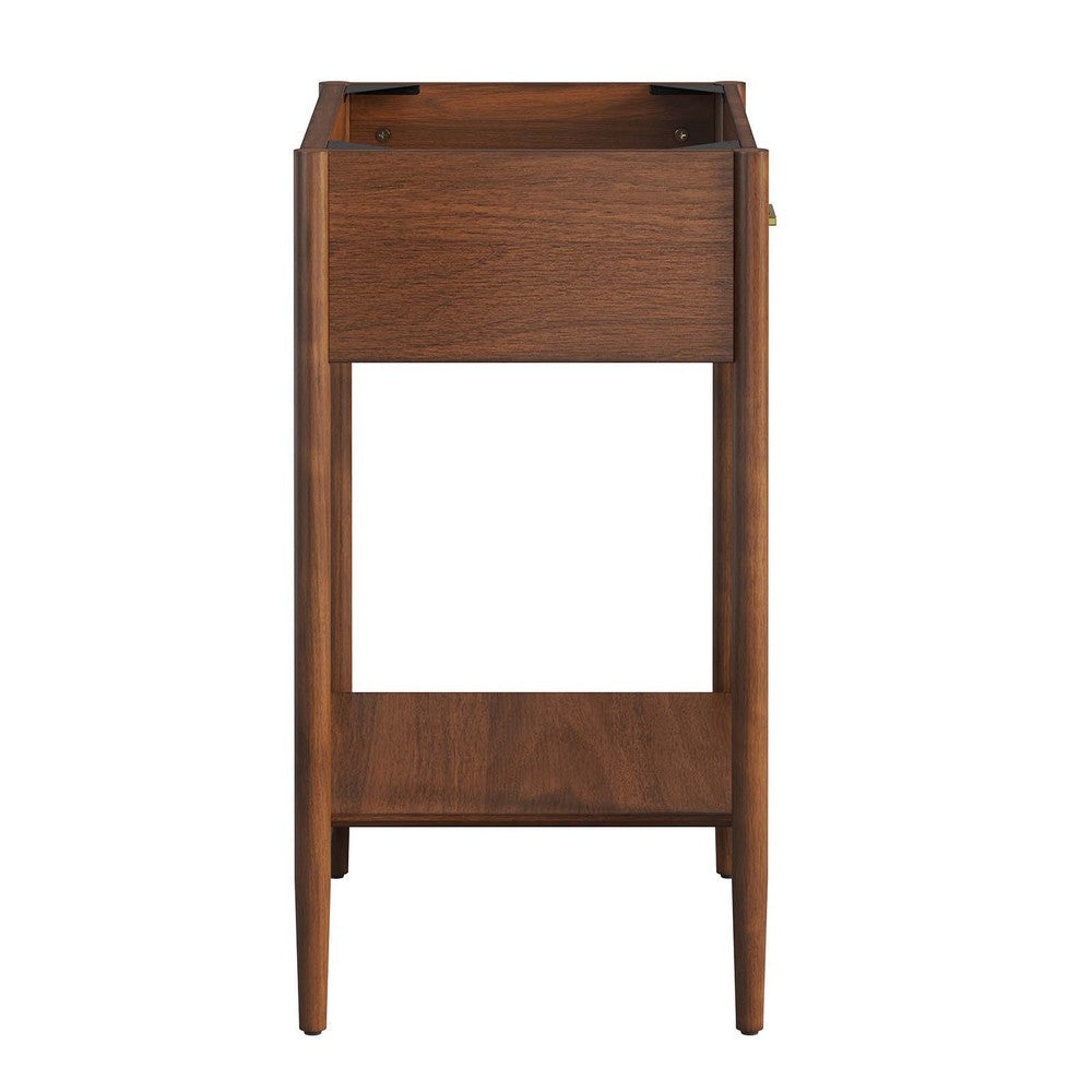 Modway Zaire 24” Mid-Century Bathroom Vanity Cabinet Washstand in Walnut-Sink Basin Not Included 24 Inches MDY-EEI-6352-WAL