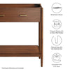 Modway Zaire 36” Mid-Century Bathroom Vanity Cabinet Washstand in Walnut-Sink Basin Not Included 36 Inches MDY-EEI-6354-WAL