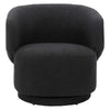 Celestia Boucle Fabric Swivel Chair - No Shipping Charges MDY-EEI-6357-BLK