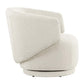 Modway Celestia Boucle Fabric Accent Swivel Chair in Ivory MDY-EEI-6357-IVO