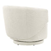 Modway Celestia Boucle Fabric Accent Swivel Chair in Ivory MDY-EEI-6357-IVO