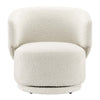 Modway Celestia Boucle Fabric Accent Swivel Chair in Ivory MDY-EEI-6357-IVO