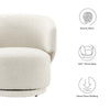 Modway Celestia Boucle Fabric Accent Swivel Chair in Ivory MDY-EEI-6357-IVO