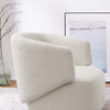 Modway Celestia Boucle Fabric Accent Swivel Chair in Ivory MDY-EEI-6357-IVO