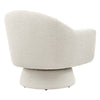 Astral Boucle Fabric Swivel Chair - No Shipping Charges MDY-EEI-6359-IVO