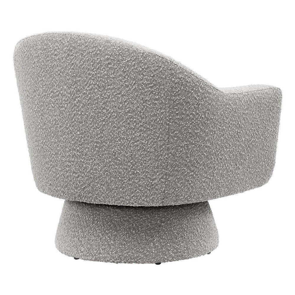 Astral Boucle Fabric Swivel Chair - No Shipping Charges MDY-EEI-6359-TAU