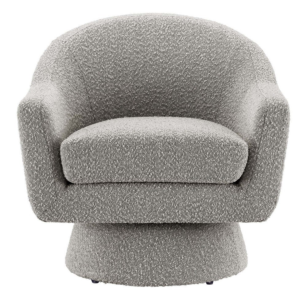 Astral Boucle Fabric Swivel Chair - No Shipping Charges MDY-EEI-6359-TAU