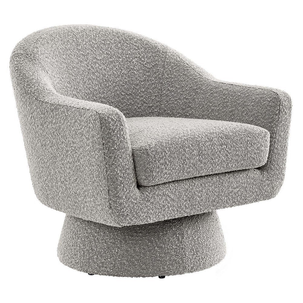 Astral Boucle Fabric Swivel Chair - No Shipping Charges MDY-EEI-6359-TAU