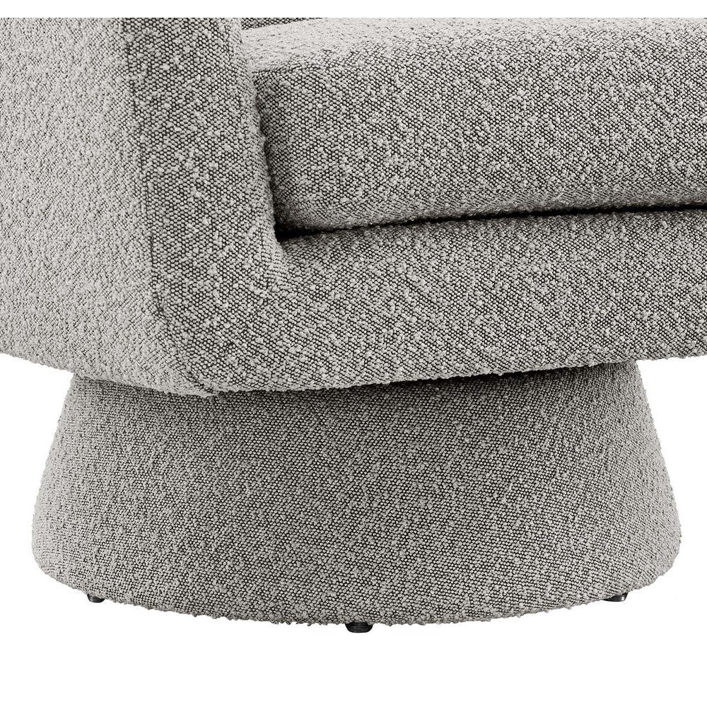 Astral Boucle Fabric Swivel Chair - No Shipping Charges MDY-EEI-6359-TAU