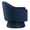 Astral Performance Velvet Fabric and Wood Swivel Chair - No Shipping Charges MDY-EEI-6360-MID