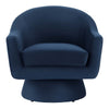 Astral Performance Velvet Fabric and Wood Swivel Chair - No Shipping Charges MDY-EEI-6360-MID