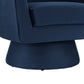 Astral Performance Velvet Fabric and Wood Swivel Chair - No Shipping Charges MDY-EEI-6360-MID