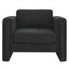 Visible Boucle Fabric Armchair - No Shipping Charges MDY-EEI-6374-BLK