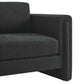 Visible Boucle Fabric Armchair - No Shipping Charges MDY-EEI-6374-BLK