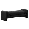 Waverly Boucle Fabric Bench - No Shipping Charges MDY-EEI-6379-BLK