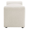 Modway EEI-6379-IVO Waverly Boucle Fabric Bench Ivory MDY-EEI-6379-IVO