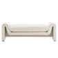 Modway EEI-6379-IVO Waverly Boucle Fabric Bench Ivory MDY-EEI-6379-IVO