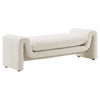 Modway EEI-6379-IVO Waverly Boucle Fabric Bench, Ivory