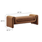 Waverly Performance Velvet Bench - No Shipping Charges MDY-EEI-6380-BRN