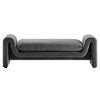 Modway EEI-6380-GRY Waverly Performance Velvet Bench Gray MDY-EEI-6380-GRY