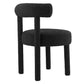 Toulouse Boucle Fabric Dining Chair - No Shipping Charges MDY-EEI-6387-BLK