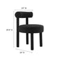 Toulouse Boucle Fabric Dining Chair - No Shipping Charges MDY-EEI-6387-BLK