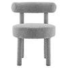 Toulouse Boucle Fabric Dining Chair - No Shipping Charges MDY-EEI-6387-LGR