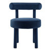 Toulouse Performance Velvet Dining Chair - No Shipping Charges MDY-EEI-6388-BLO